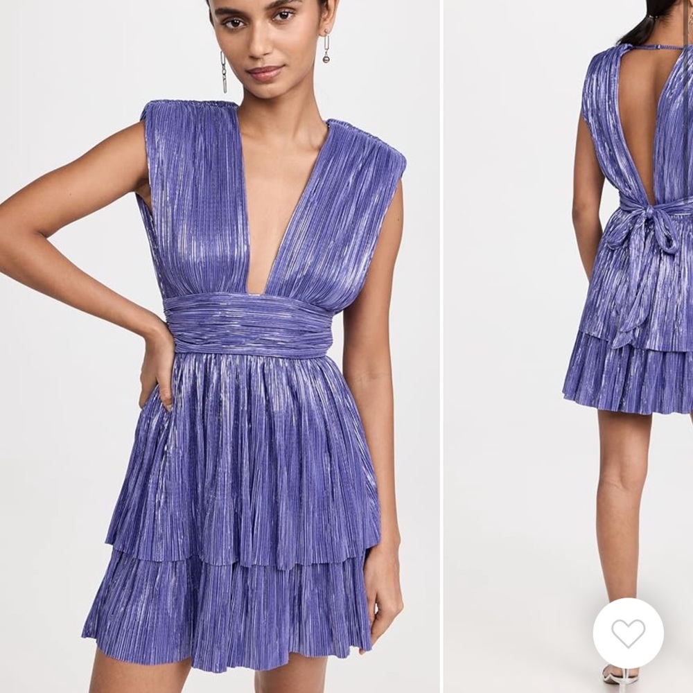 Elegant Purple Sleeveless Avaina Dress